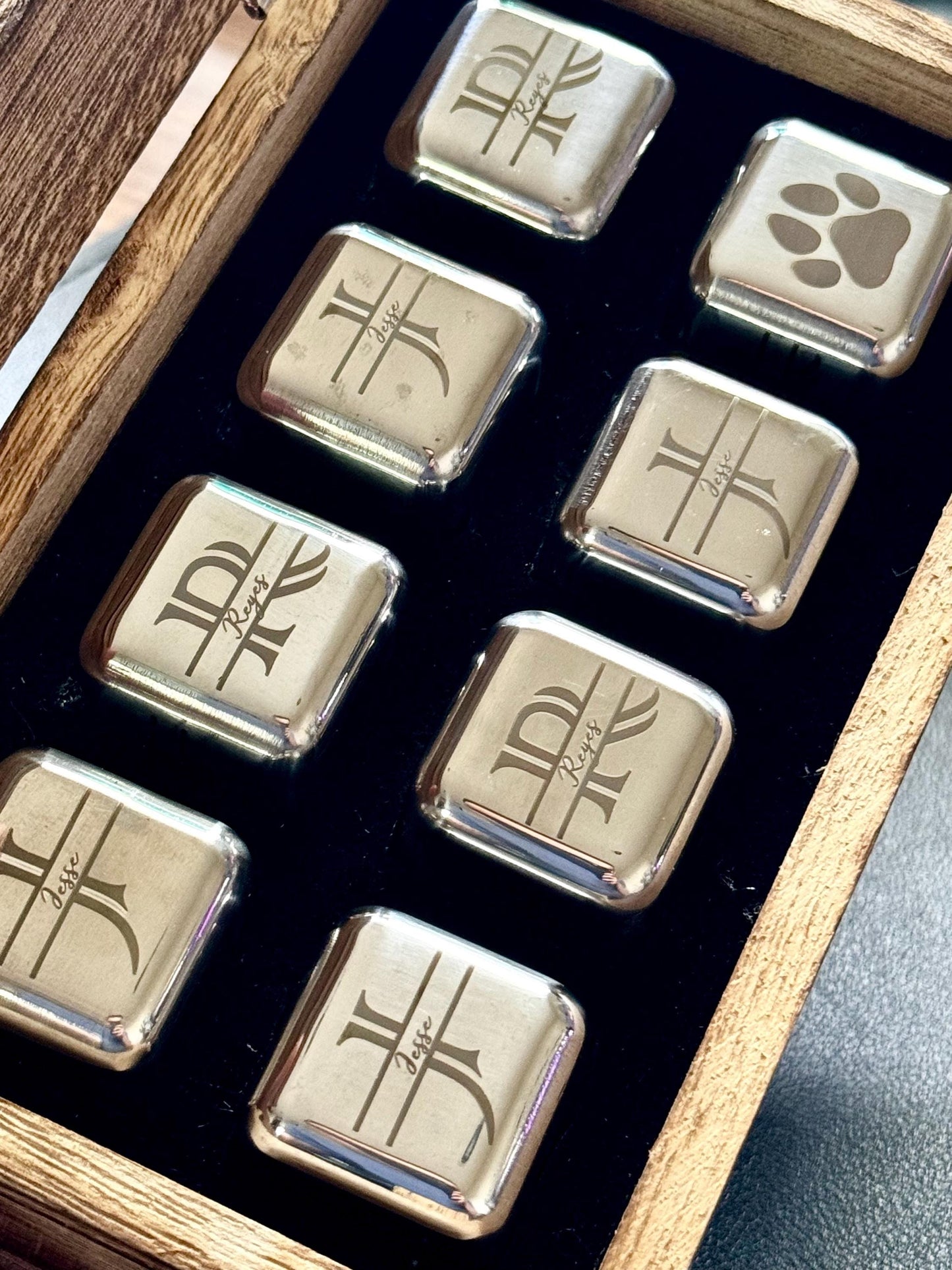 Personalized Whiskey Stones Gift Set