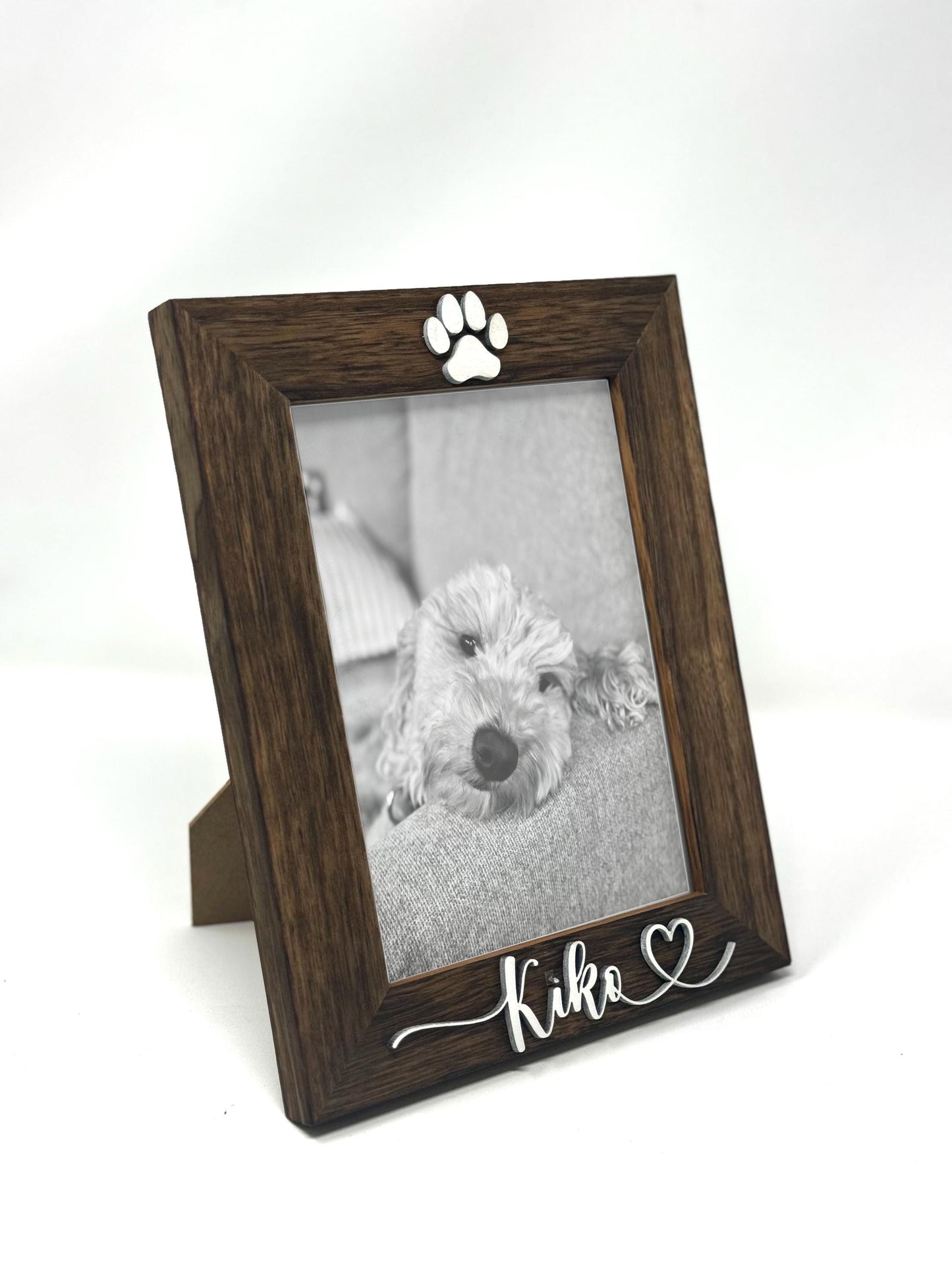 Personalized Pet Photo Frame Custom Dog or Cat Picture with Name Cherish Your Pet