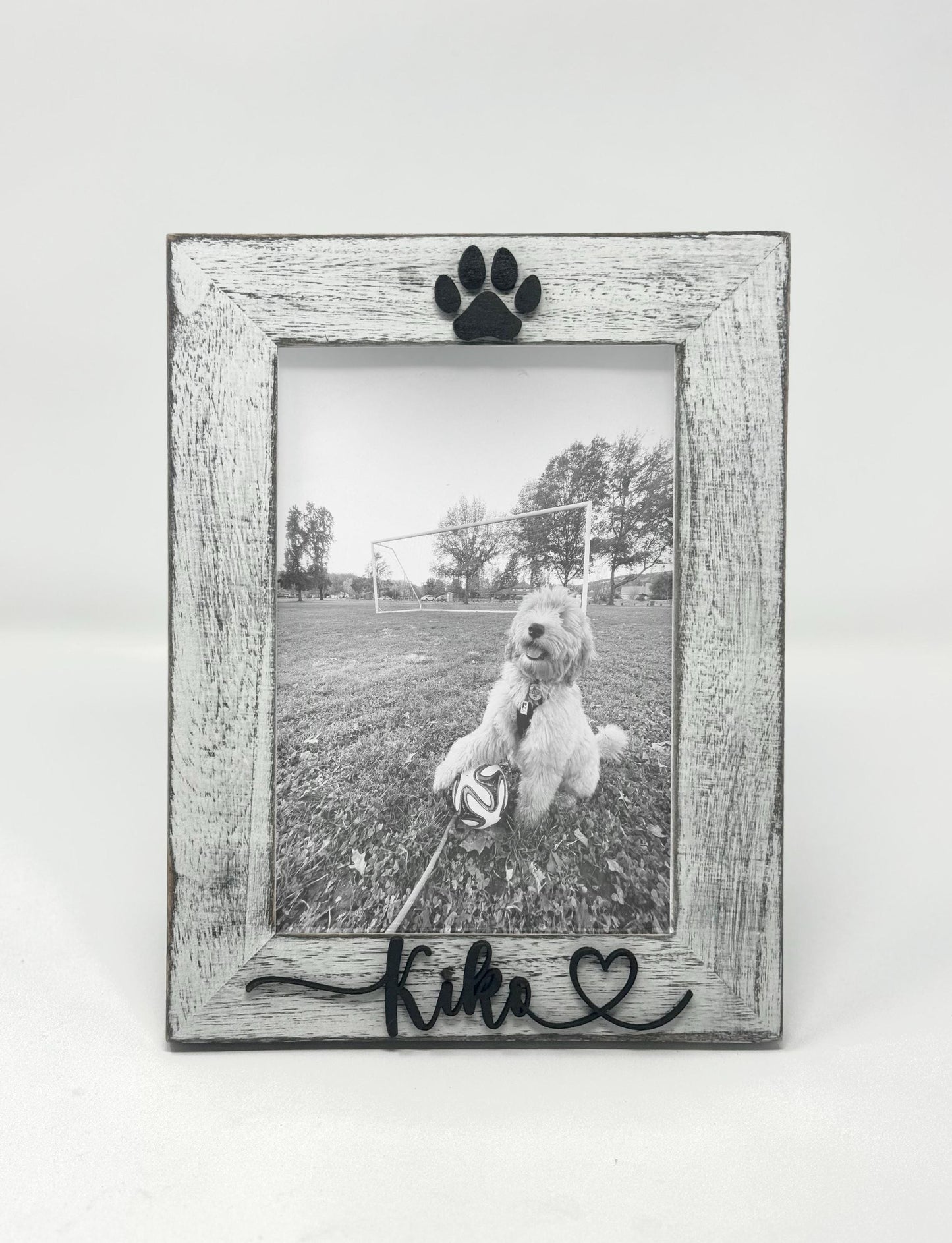 Pet Picture Frame with Name Custom Dog Photo Frame Cat Paw Print Frame Personalized Pet Gift for Pet Owners Pet Memorial Keepsake