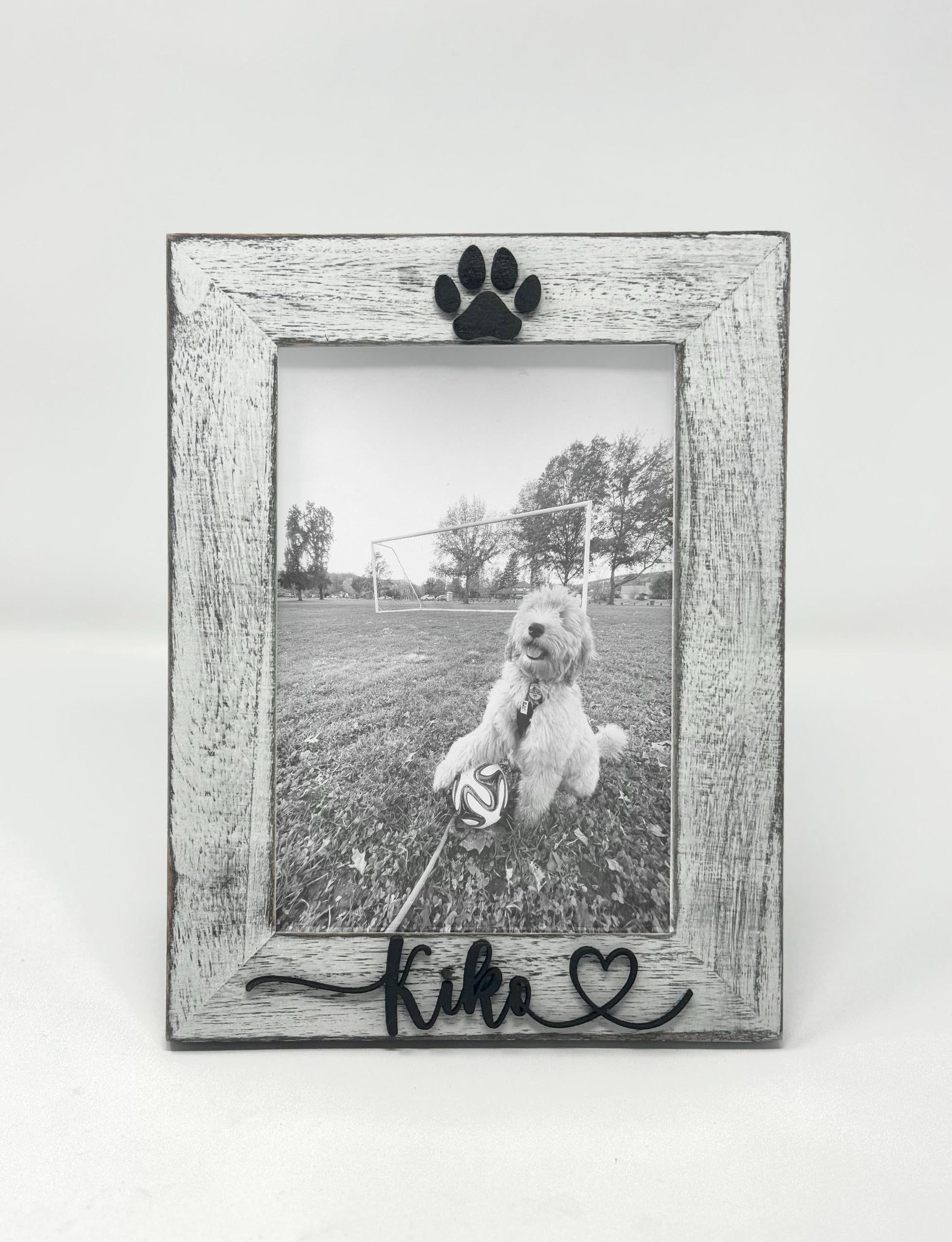 Pet Picture Frame with Name Custom Dog Photo Frame Cat Paw Print Frame Personalized Pet Gift for Pet Owners Pet Memorial Keepsake