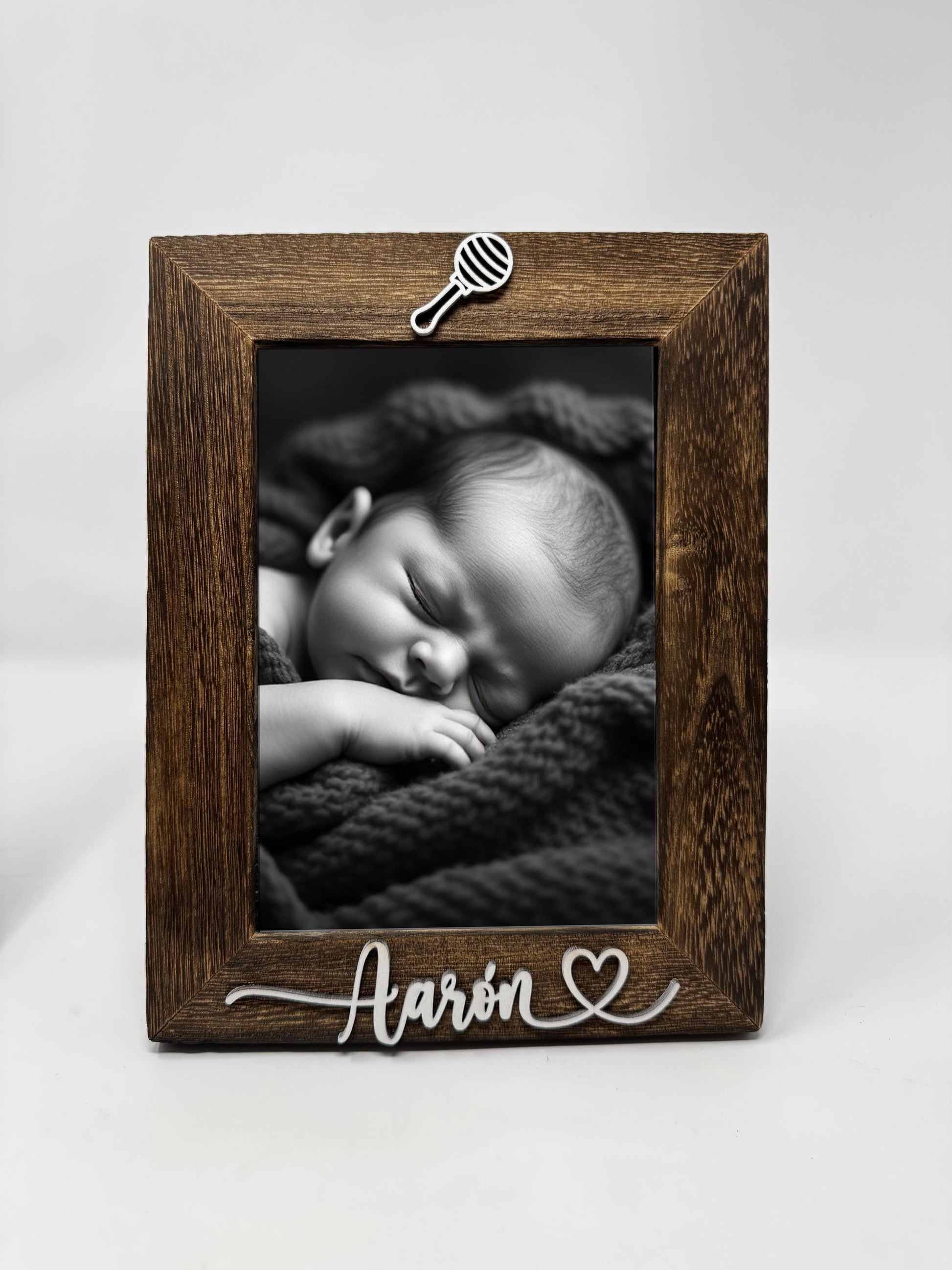 Personalized Baby Photo Frame Personalized Newborn Gift Baby Shower Keepsake Gift for New Parents Baby Picture Frame Nursery Decor