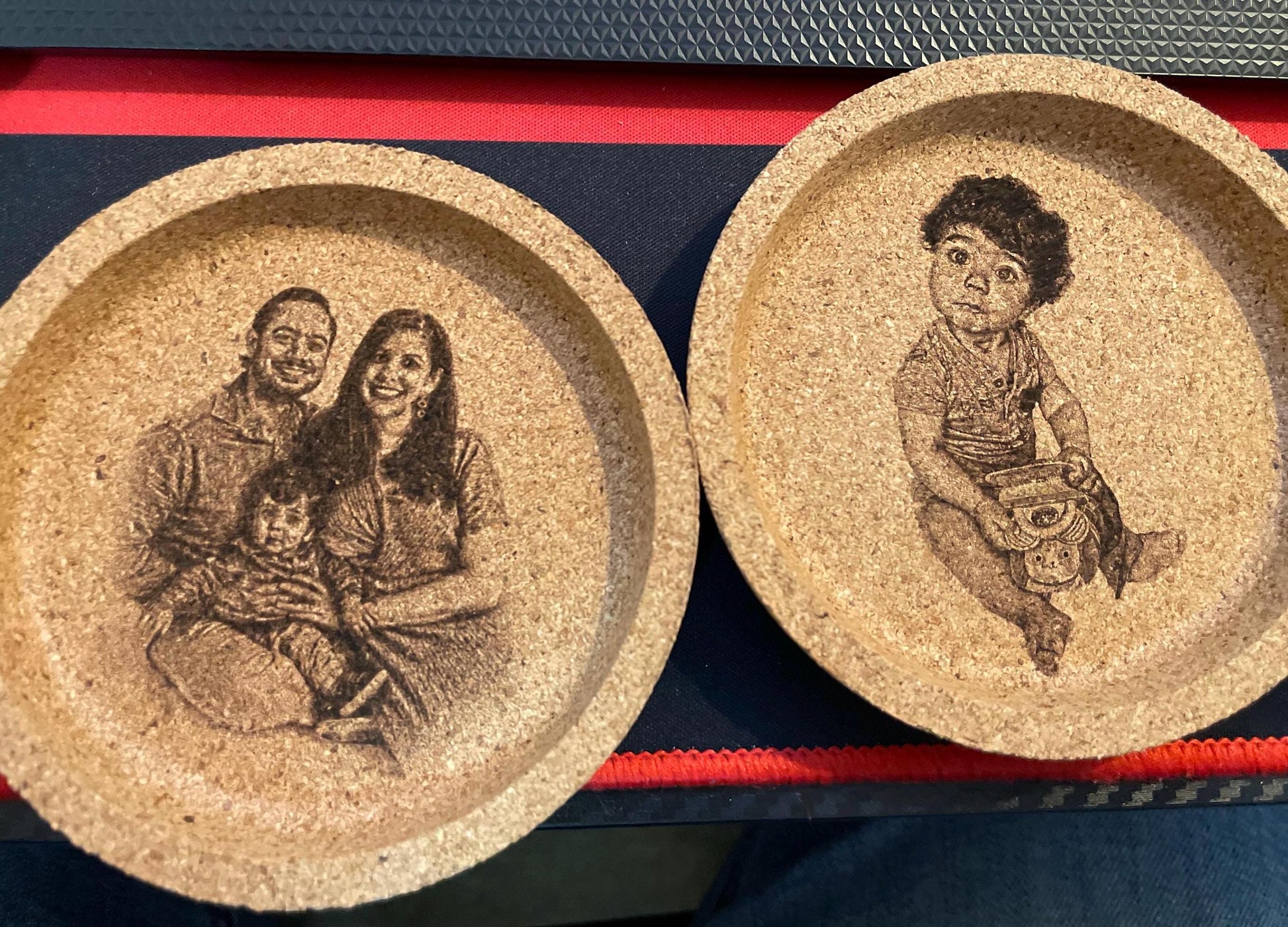 Custom Portrait Coasters: Personalized Gifts for Loved Ones with Portrait Perfect Holiday Gift Idea Christmas Holiday and More