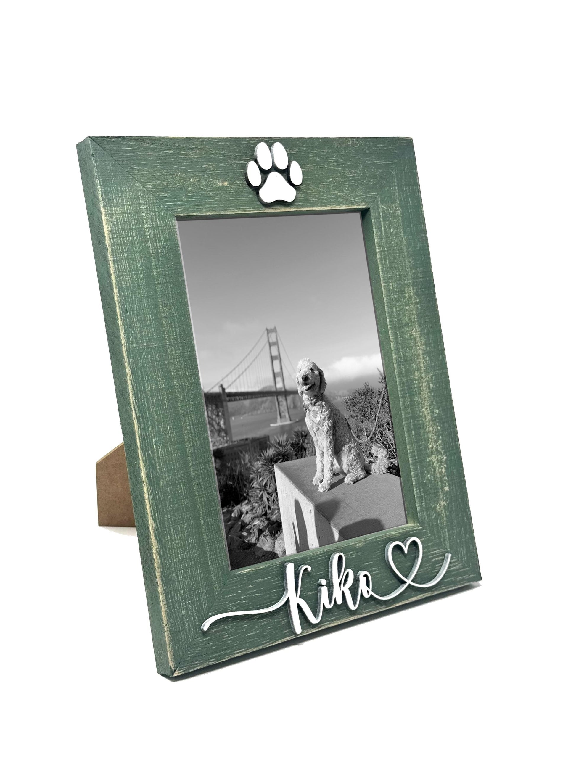 Personalized Pet Photo Frame Custom Dog or Cat Picture with Name Cherish Your Pet