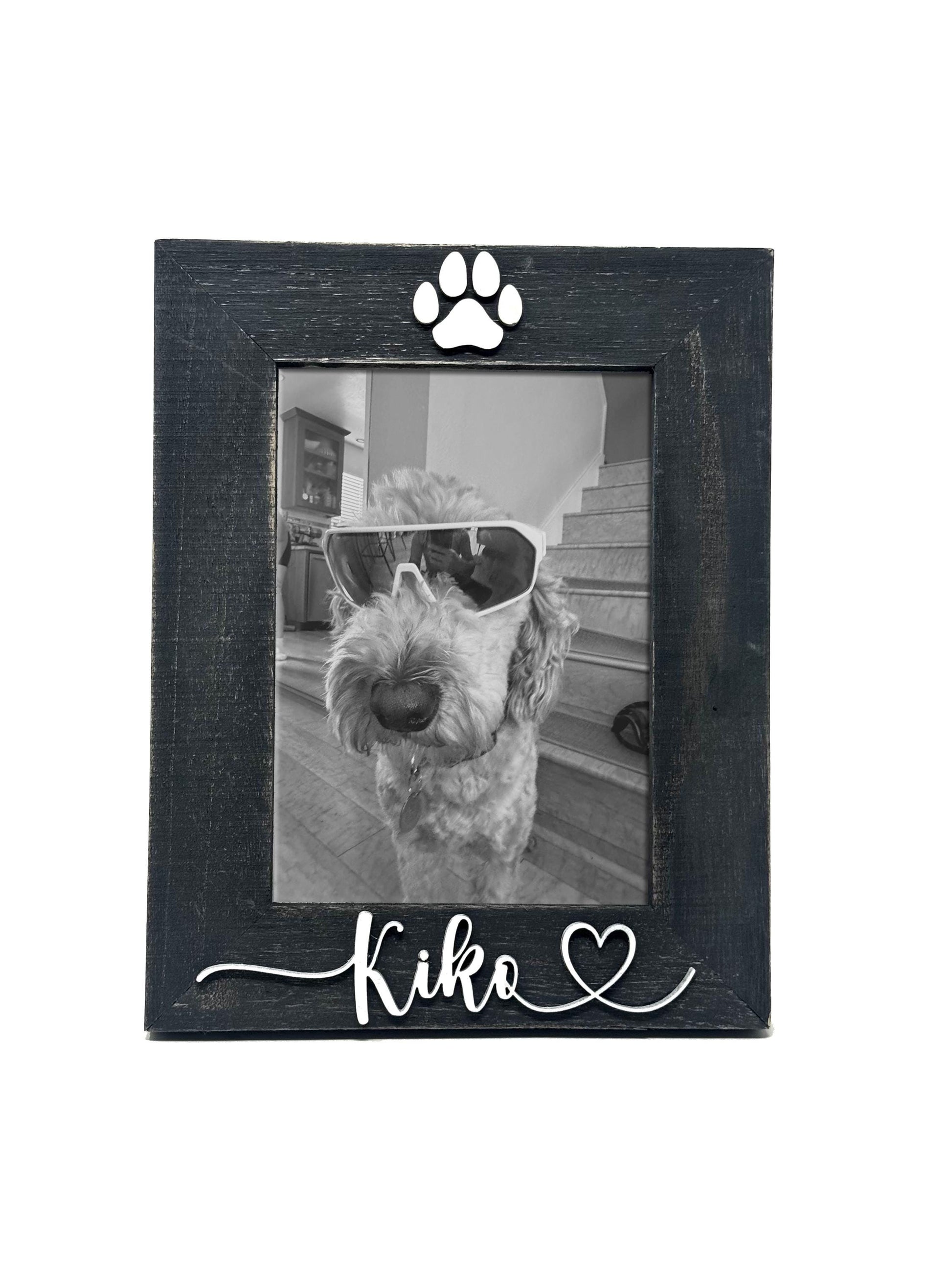 Custom Pet Memorial Frame Personalized Dog or Cat Photo with Name Sympathy Gift