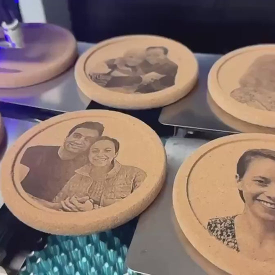 Custom Portrait Coasters: Personalized Gifts for Loved Ones with Portrait Perfect Holiday Gift Idea Christmas Holiday and More